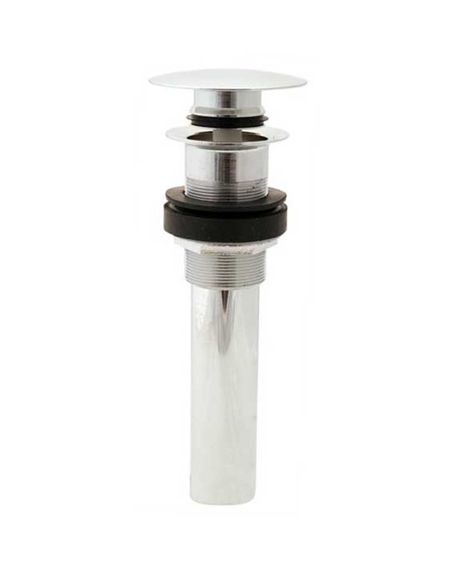 Trim To The Trade Mushroom Style Plug W/ Larger Plate Pop Up Sink Drain, Polished Chrome - 4T-246L-1