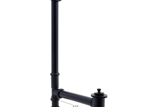 Trim To The Trade 22" Lift & Turn Waste & Overflow Drain For Freestanding Tubs, Satin Gold - 4T-5599-35