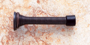 JVJ Old World Bronze 3 1/8" Heavy Duty Spring Door Stop - 93512