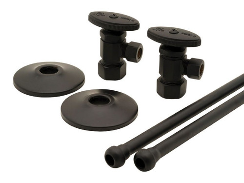 Trim To The Trade Lavatory Supply Set 1/2" Nom Cmp X 3/8" OD CMP Angle Stop, White - 4T-728-13