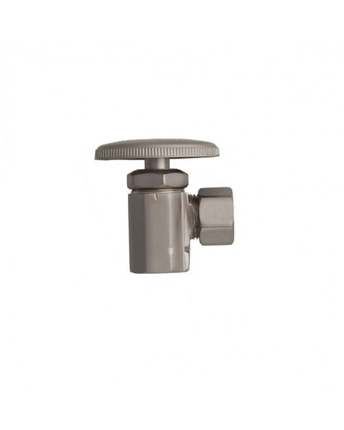 Trim To The Trade Angle Stop 1/2" IPS X 1/2" Outer Diameter, Polished Brass - 4T-39612-2