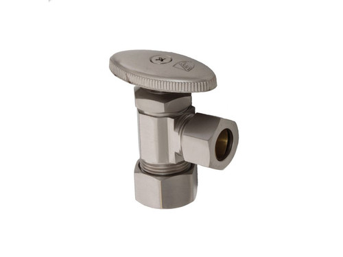 Trim To The Trade Angle Stop 1/2" Nominal Compression X 1/2" Outer Diameter, Stainless - 4T-39312-50