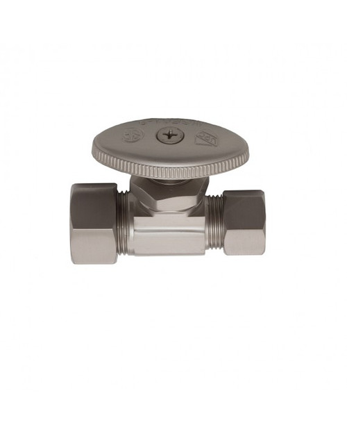Trim To The Trade Straight Stops 1/2Â Nominal Compression X 1/2" Outer Diameter, Satin Gold - 4T-39412-35