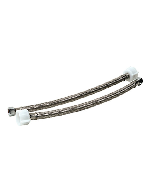 Trim To The Trade 3/8" Compression X 7/8" Ballcock Braided Riser, Satin Nickel - 4T-297-31