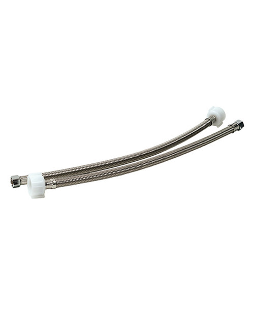 Trim To The Trade  4T-298-50 3/8" COMPRESSION X 7/8" BALLCOCK BRAIDED RISER - STAINLESS