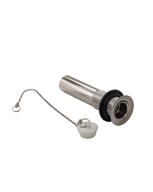 Trim To The Trade  4T-250-31 Chain and Stopper Sink Drain for 1-1/2 Inch Opening - SATIN NICKEL