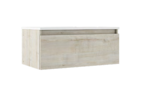 Lucena Bath  70678 32" x 16" High Single Drawer Abedul Box Vanity