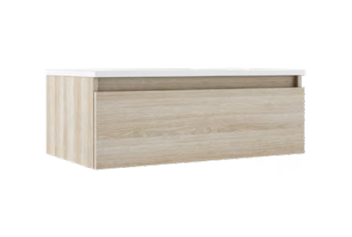 Lucena Bath  84558 48" Single Drawer Crudo Box Vanity, Double Bowl