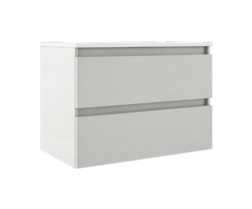 Lucena Bath  84566 48" 2 Drawer White Highgloss Box Vanity