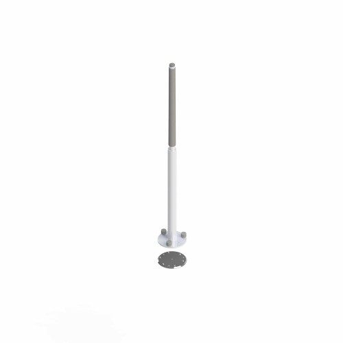 Healthcraft Advantage Pole™ Floor Mounted Safety Support Bariatric Pole  - White