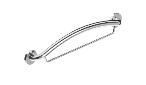 Healthcraft PLUS Towel Bar + Decorative Grab Bar, Two in One - Polished Chrome