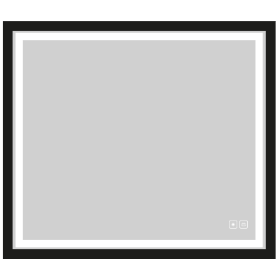 Madeli PORTRAIT II Illuminated Slique Mirror-II 48"X 42" with Lumentouch - Brushed Nickel Frame - IM-PT4842-23-BN