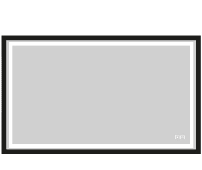 Madeli PORTRAIT II Illuminated Slique Mirror-II 72"X 36" with Lumentouch - Satin Brass Frame - IM-PT7236-23-SB