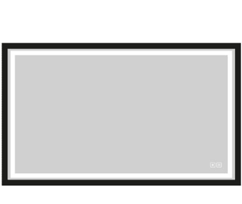 Madeli PORTRAIT II Illuminated Slique Mirror-II 72"X 42" with Lumentouch - Satin Brass Frame - IM-PT7242-23-SB