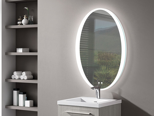 Madeli TWILIGHT II Illuminated OVAL Slique Mirror-II 21" X 32" with Lumentouch - IM-TW2132-23