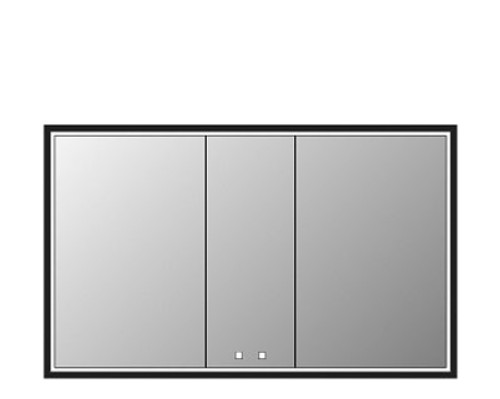 Madeli ILLUSION Lighted Mirror Cabinet 60" x 36" - Recessed Mount - Polished Chrome Frame - MC-IL6036D-RM-04-000-PC