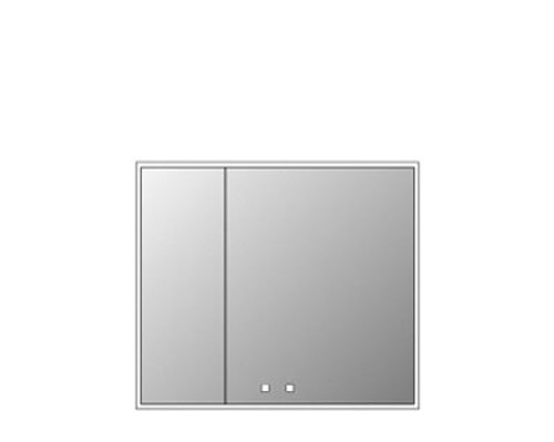 Madeli  MC-VA3636R-SM-04-R24-MB VANGUARD LIGHTED MIRRORED CABINET 35"x 35"-12L/24R-SURFACE MOUNT