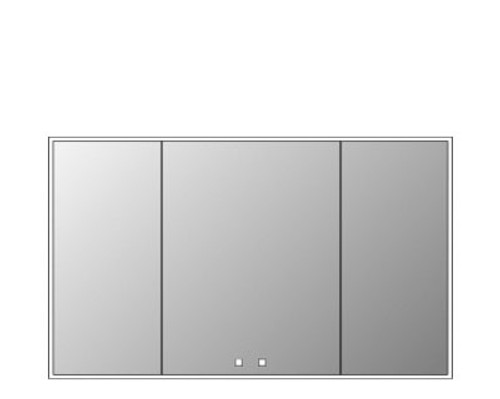 Madeli  MC-VA6036C-SM-04-000-MB VANGUARD LIGHTED MIRRORED CABINET 59x35"-18L/24L/18R-SURFACE MOUNT