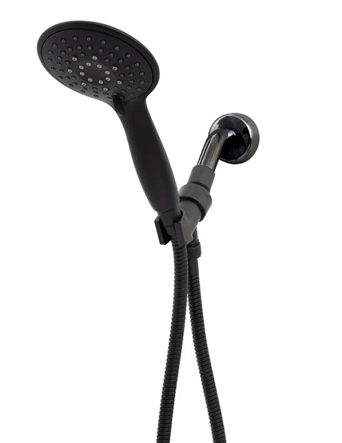 Whedon Blaster Massage 5 Spray Hand Shower Kit, Matte Black - BMH5C