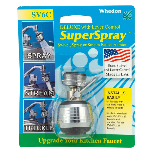 Whedon SV6C Dlx Saver Superspray 1.8 GPM Max With Lever Whedon SV6C Dlx Saver Superspray 1.8 GPM Max With Lever