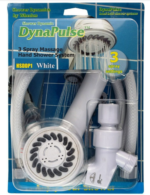 Whedon  HSDDP1 DynaPulse 3 Spray hand shower kit, white