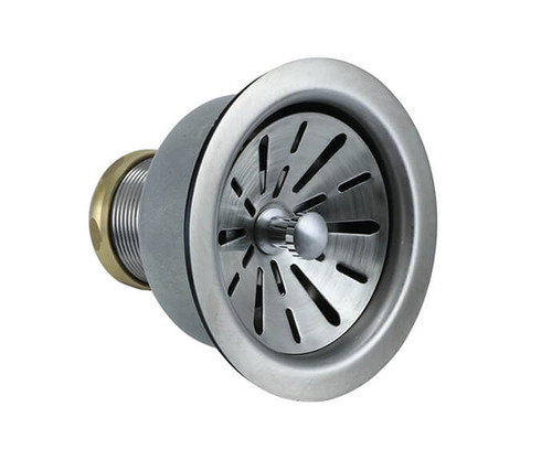 Mountain Plumbing  MT310/BRN Contemporary – 3-1/2" Deluxe Stemball Kitchen Sink Strainer - Brushed Nickel