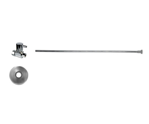 Mountain Plumbing Toilet Supply Kit - Contemporary Lever Handle with 1/4 Turn Ceramic Disc Cartridge Valve - Straight, Flat Head Riser - PVD Brushed Bronze - MT5122L-NL/PVDBB
