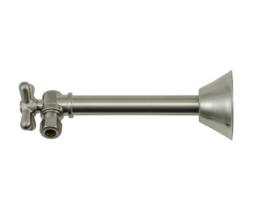 Mountain Plumbing  MT629-NL/AB Brass Cross Handle with 1/4 Turn Ball Valve - Lead Free - Angle Sweat - Antique Brass