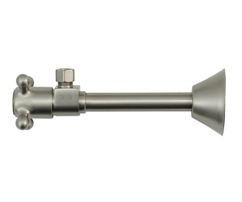 Mountain Plumbing  MT416X-NL/PEW Brass Cross Handle with 1/4 Turn Ceramic Disc Cartridge Valve - Lead Free - Angle Sweat - Pewter