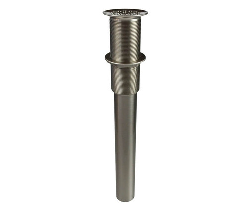 Mountain Plumbing  MT735/ULB 20 Hole Brass Lavatory Grid Drain - 8" Tailpiece Without Overflow - Unlacquered Brass