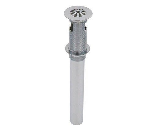 Mountain Plumbing Tear Drop Pattern Lavatory Grid Drain - With Overflow - Unlacquered Brass - MT749-3/ULB