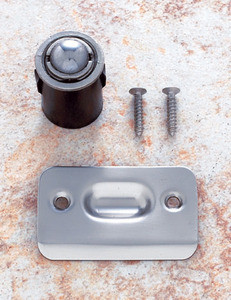 JVJ Satin Nickel 7/8" Drive In Ball Catch - 90146