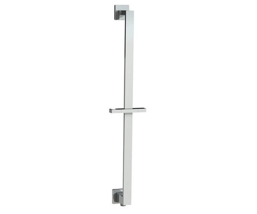 Mountain Plumbing Wall Mounted Shower Rail with Bottom Outlet Integral Waterway – Rectangular - Polished Nickel - MT8SRW/PN