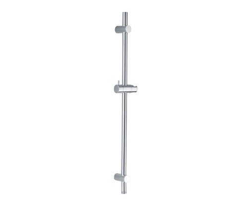 Mountain Plumbing  MT9SRW/CPB Wall Mounted Shower Rail with Bottom Outlet Integral Waterway – Round - Chrome