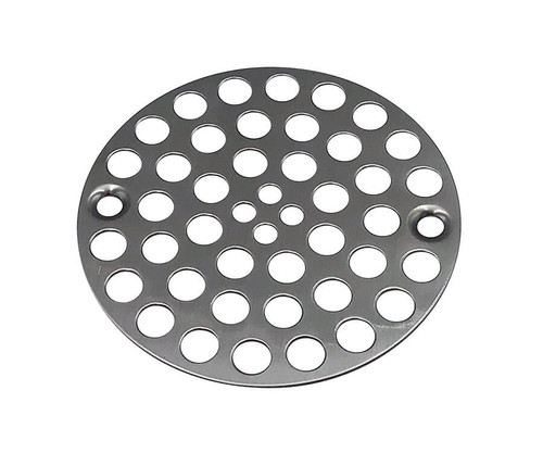 Mountain Plumbing  MT238/ULB 4" Round Shower Grid - "Plastic Oddities" - Unlacquered Brass