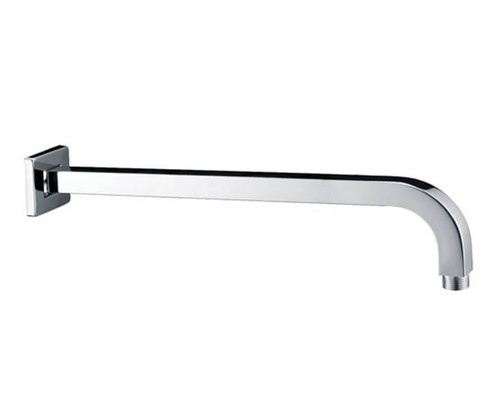 Mountain Plumbing  MT23-16/MB Curved Square Wall Rain Shower Arm (16") - Matte Black