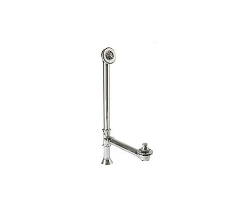 Mountain Plumbing Clawfoot Style Bath Waste & Overflow with Lift & Turn Trim Kit (Brass Body) - Unlacquered Brass - BDLTCFT22/ULB