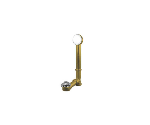 Mountain Plumbing Deluxe Lift & Turn Style Bath Waste & Overflow Drain (Brass Body) - Unlacquered Brass - BDWUNLT22/ULB