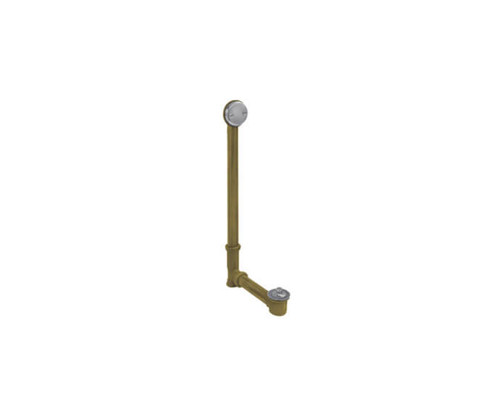 Mountain Plumbing Economy Lift & Turn Style Bath Waste & Overflow Drain (Brass Body) - Weathered Copper - HBDWLT22/WCP