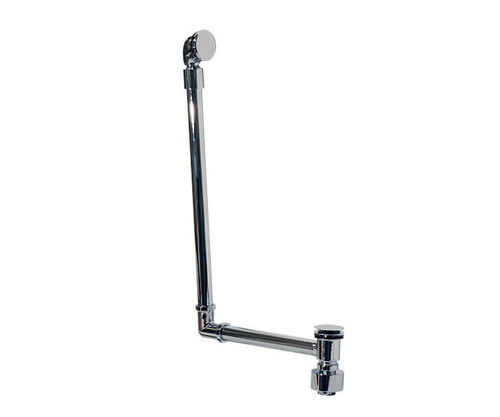 Mountain Plumbing  BDEXP2/BRN Exposed Direct Outlet Bath Waste & Overflow with Swivel Neck & EZ-Click Drain - Brushed Nickel