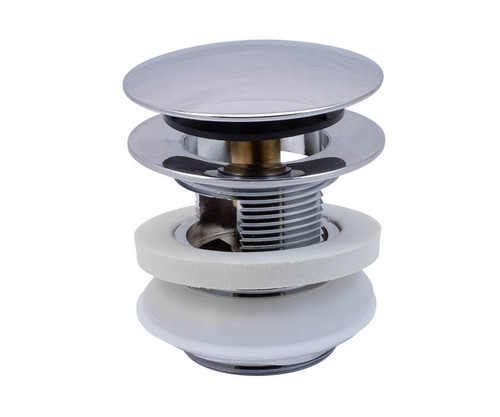 Mountain Plumbing EZ-Click™ Bath Tub Drain With Overflow (drain tube not included) - French Gold - BDWOF-ST/FG