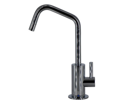 Mountain Plumbing  MT1823-NL/CHBRZ Cold Water Dispenser Faucet with Contemporary Round Body & Handle (120° Spout) - Champagne Bronze