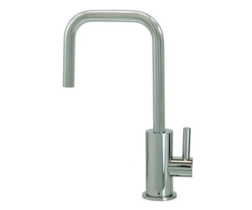 Mountain Plumbing  MT1833-NL/PVD Cold Water Dispenser Faucet with Contemporary Round Body & Handle (90° Spout) - Polished Brass