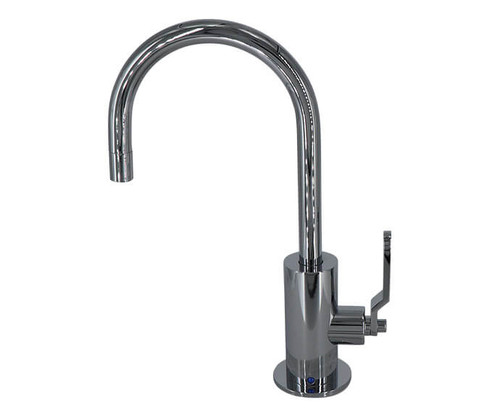 Mountain Plumbing Cold Water Dispenser Faucet with Contemporary Round Body & Industrial Lever Handle - Unlacquered Brass - MT1843-NLIH/ULB