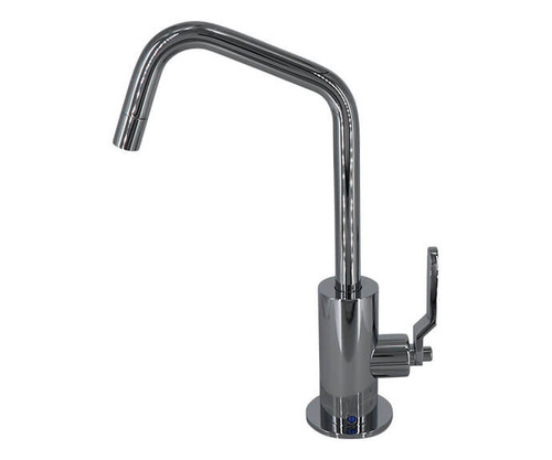Mountain Plumbing Cold Water Dispenser Faucet with Contemporary Round Body & Industrial Lever Handle (120° Spout) - Champagne Bronze - MT1823-NLIH/CHBRZ