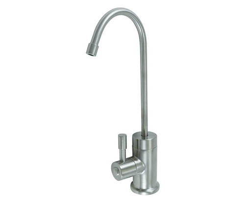 Mountain Plumbing  MT630-NL/ULB Cold Water Dispenser Faucet with Contemporary Round Body & Side Handle - Unlacquered Brass