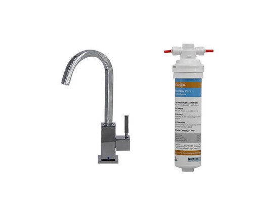 Mountain Plumbing Cold Water Dispenser Faucet with Contemporary Square Body & Mountain Pure® Water Filtration System - Oil Rubbed Bronze - MT1883FIL-NL/ORB