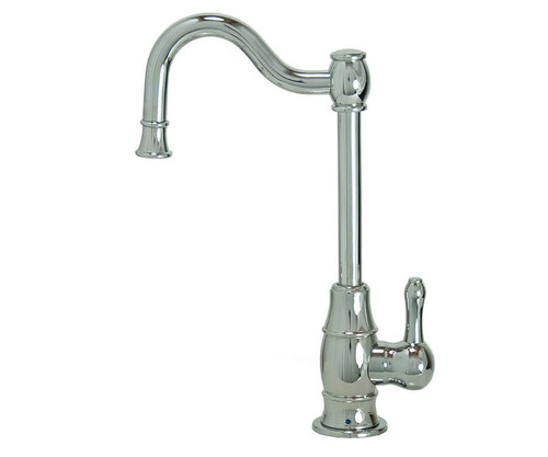 Mountain Plumbing  MT1873-NL/ULB Cold Water Dispenser Faucet with Traditional Double Curved Body & Curved Handle - Unlacquered Brass