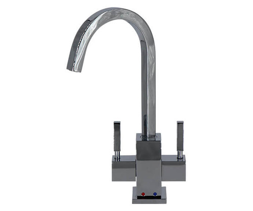 Mountain Plumbing Hot & Cold Water Faucet with Contemporary Square Body - Stain Brass - MT1881-NL/SB