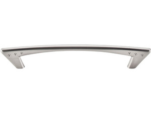 Top Knobs M573 BSN Nouveau II Dot Door Pull 5 1/16" (c-c) - Brushed Satin Nickel